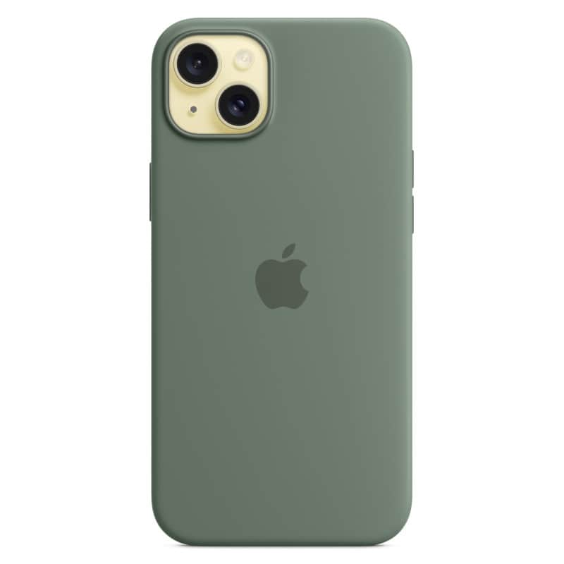 Силиконовый чехол MagSafe для iPhone 15 Plus Кипарис