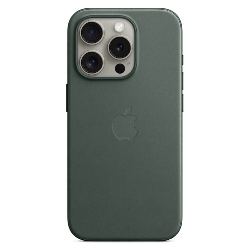 Чехол FineWoven MagSafe для iPhone 15 Pro Зеленый