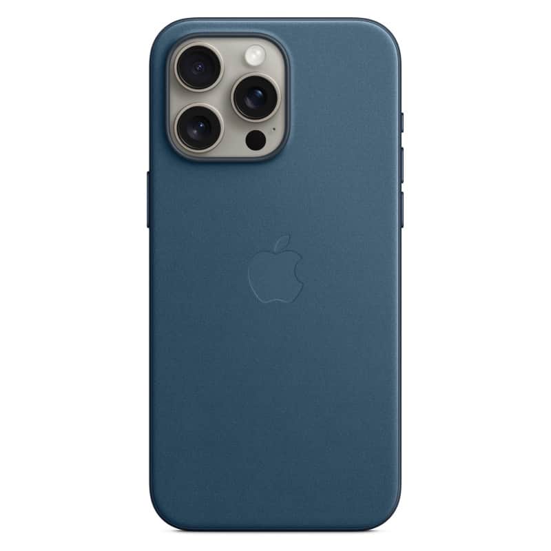 Чехол FineWoven MagSafe для iPhone 15 Pro Max Тихоокеанский синий