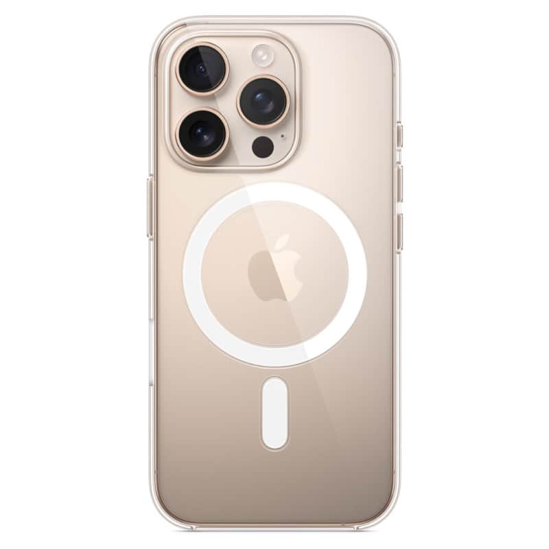 Пластиковый прозрачный чехол MagSafe для iPhone 16 Pro