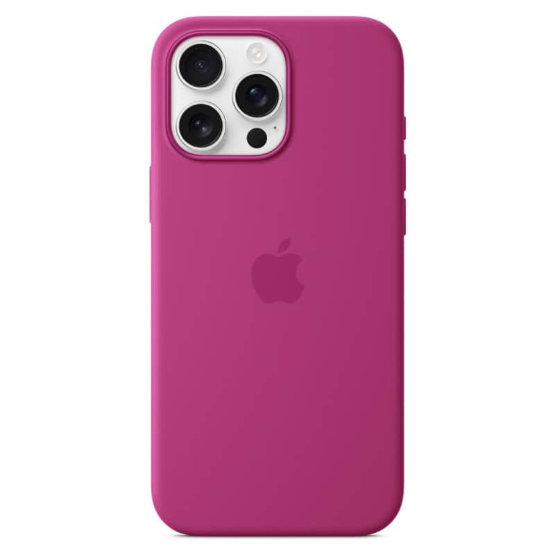 Силиконовый чехол MagSafe для iPhone 16 Pro Max Фуксия