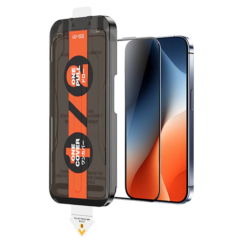 Защитное стекло с аппликатором Remax ES-01 для iPhone 15 Pro