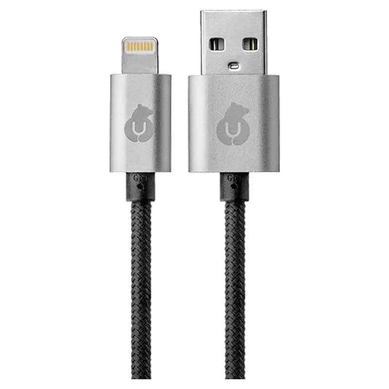 Кабель uBear Cord с разъёмом USB/Lightning (1 м) Черный