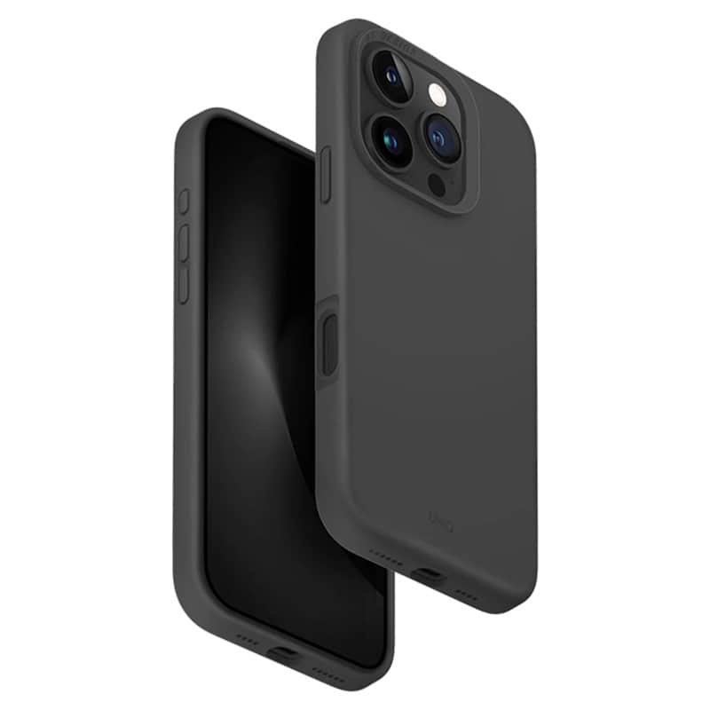 Чехол Uniq MagClick Lino Hue для iPhone 16 Pro Серый