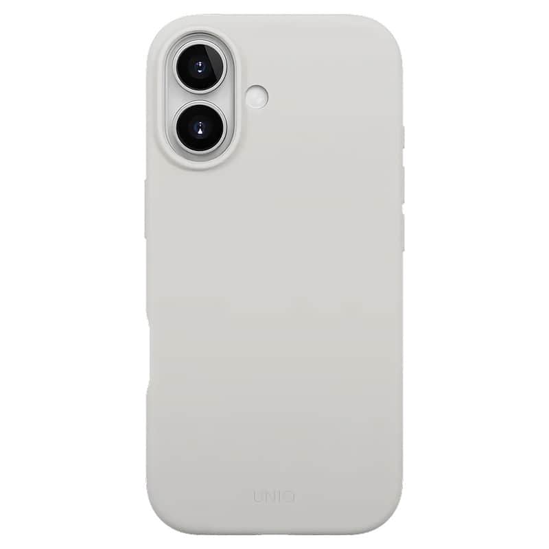 Чехол Uniq Lino MagSafe для iPhone 17 Туманно-серый