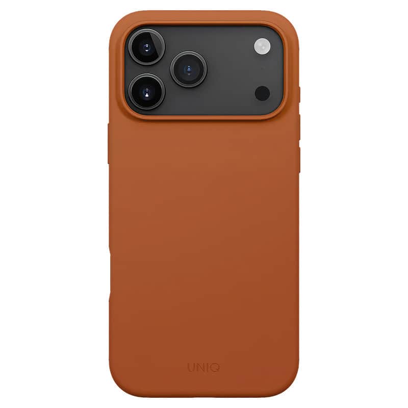 Чехол Uniq Lino MagSafe для iPhone 17 Pro Max Оранжевый закат