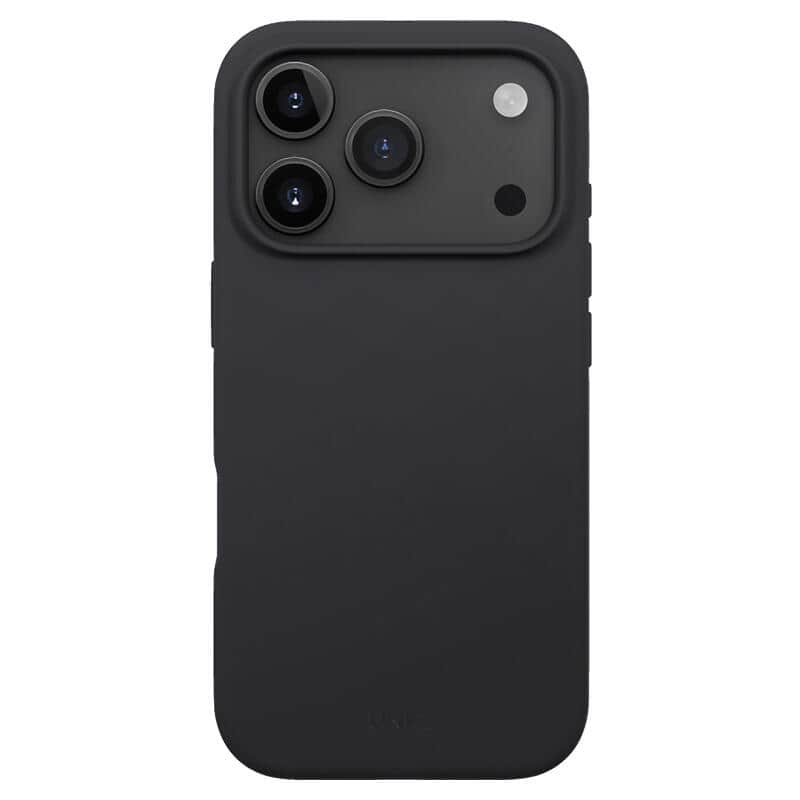 Силиконовый чехол Uniq Lino Magsafe для iPhone 17 Pro Угольно-серый