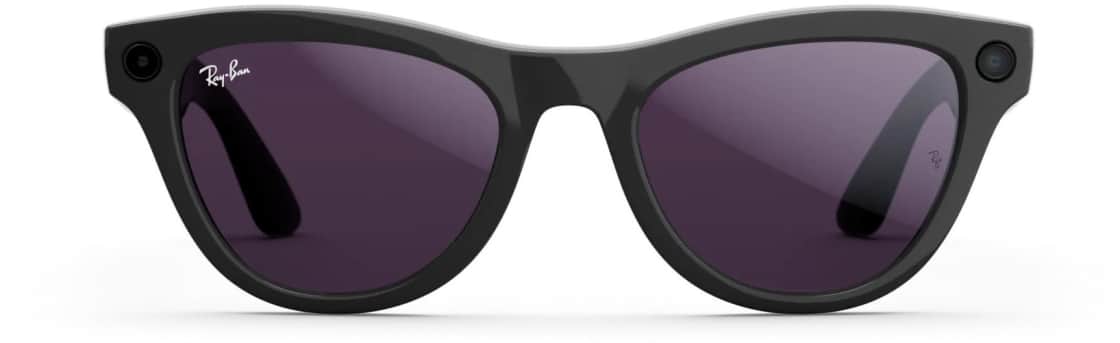 Ray-Ban Meta Skyler RW4010 Shine Black / Transitions Cerulean Blue