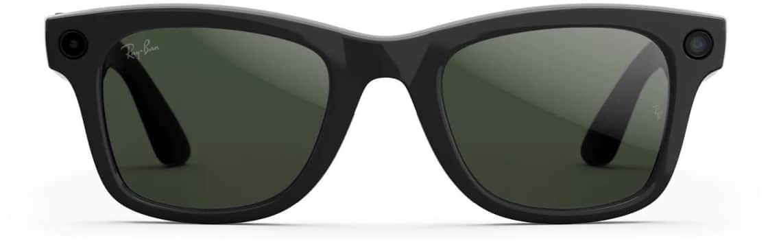 Ray-Ban Meta Wayfarer RW4012 2gen Shiny Black/Transitions Graphite Green