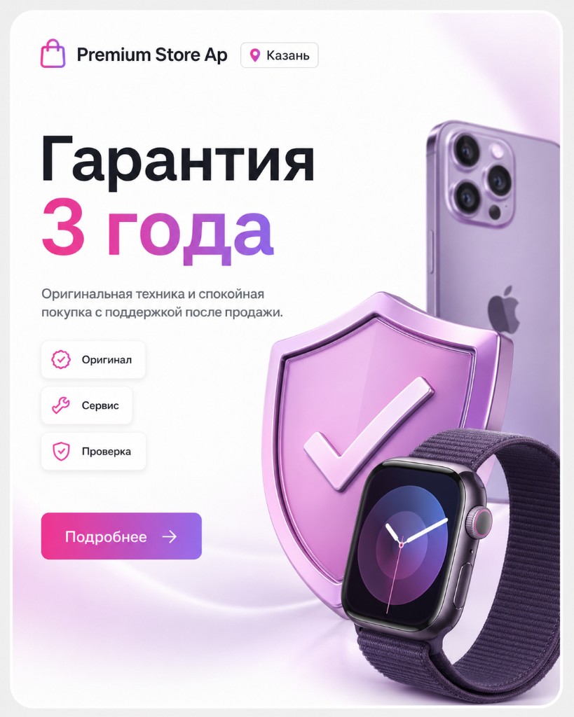 Гарантия 3 года